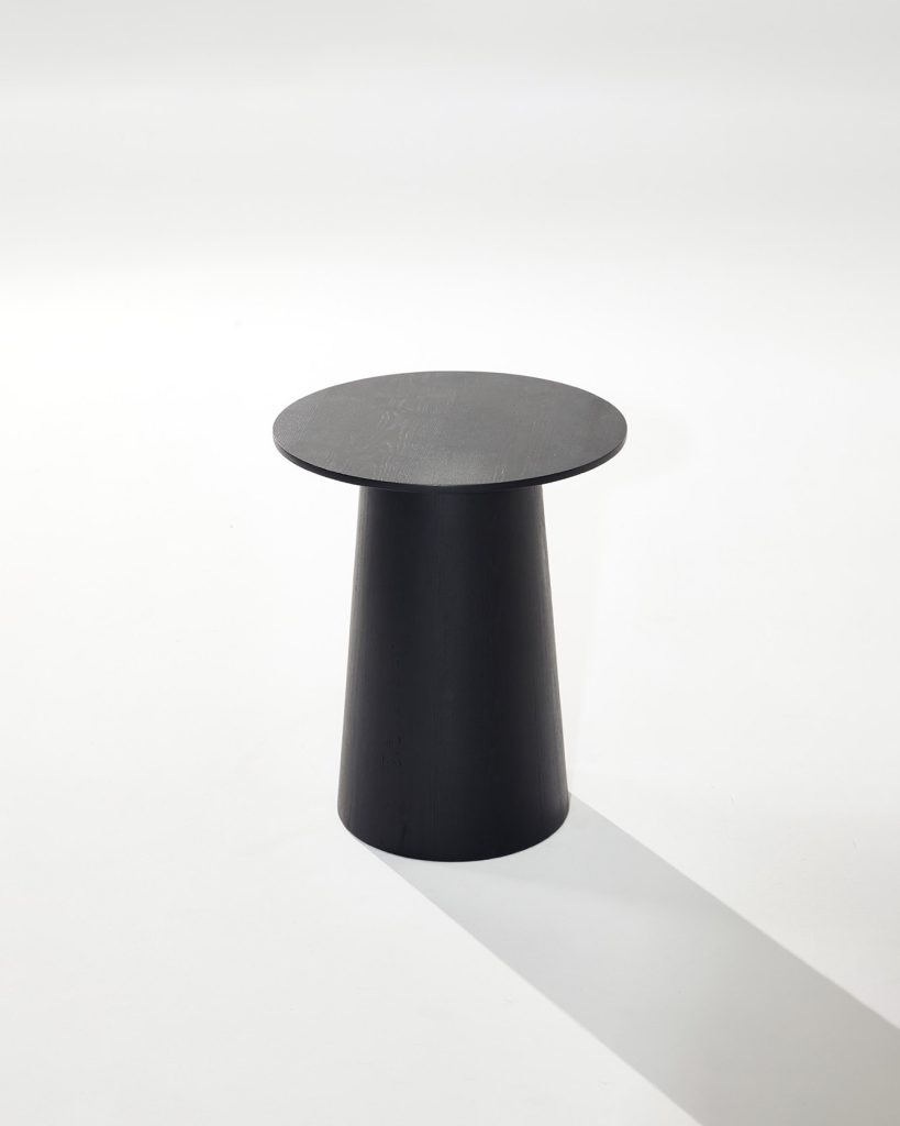 Heilig Objects MUSHROOM-PS Side Table black ash