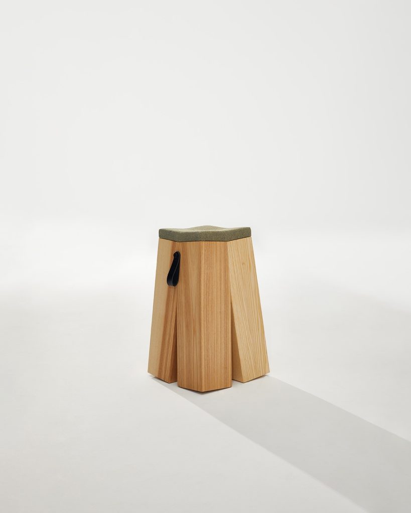 Heilig Objects HAPPENS Stool Green Ash