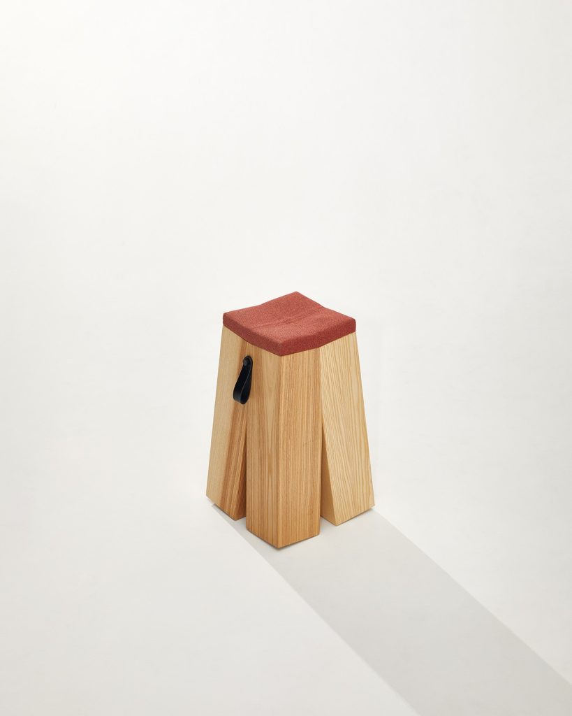 Heilig Objects HAPPENS Stool Red Ash