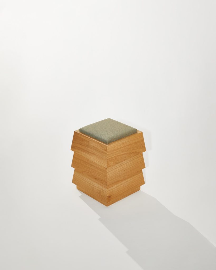 Heilig Objects Pagode Stool Green Oak