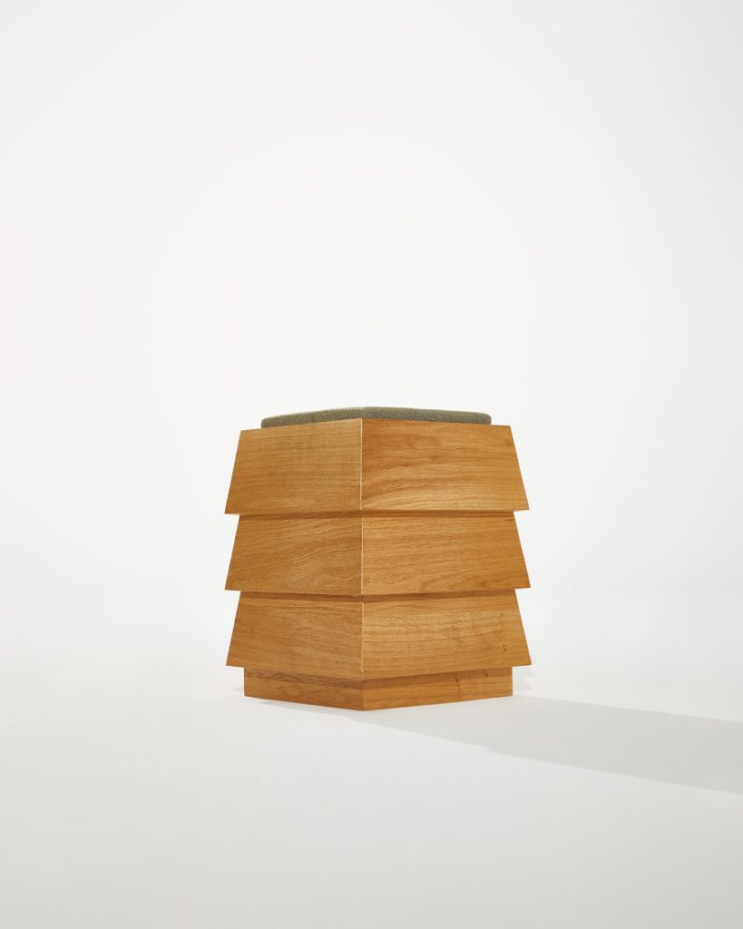 Heilig Objects Pagode Stool Green Oak