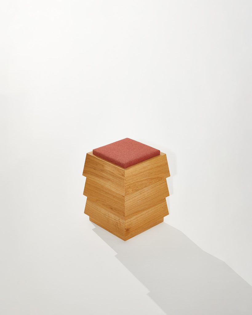 Heilig Objects Pagode Stool Red Oak