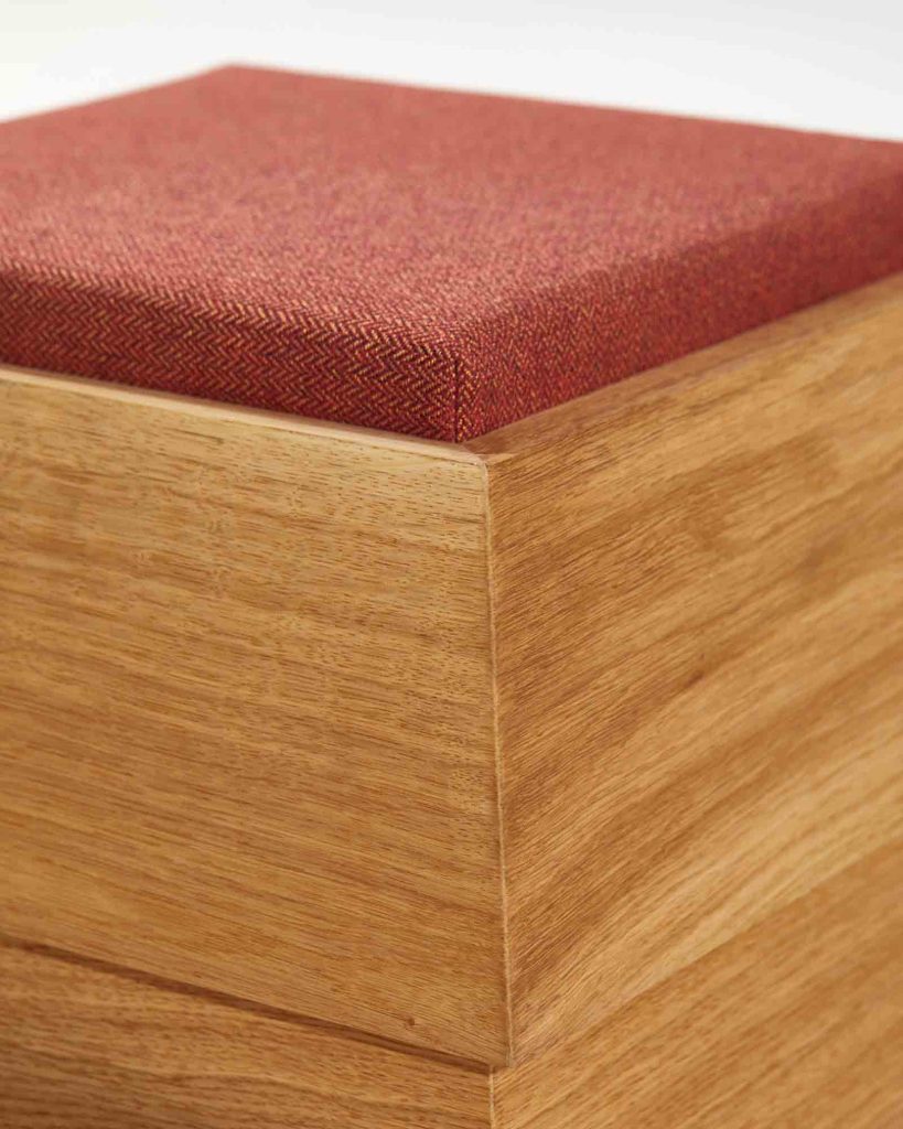 Heilig Objects Pagode Stool Red Oak