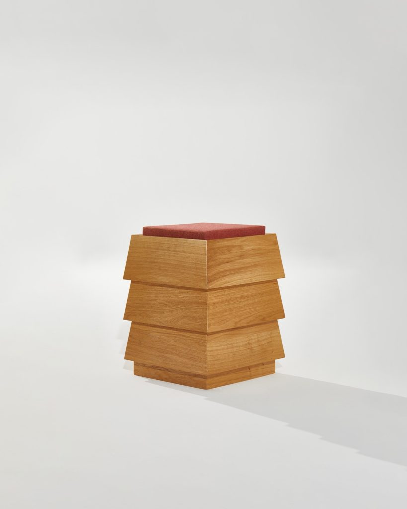 Heilig Objects Pagode Stool Red Oak