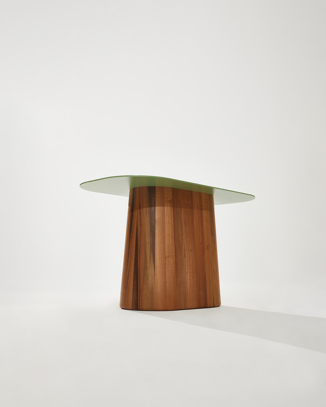 Heilig Objects PONTI Coffee Table Pale Green Walnut