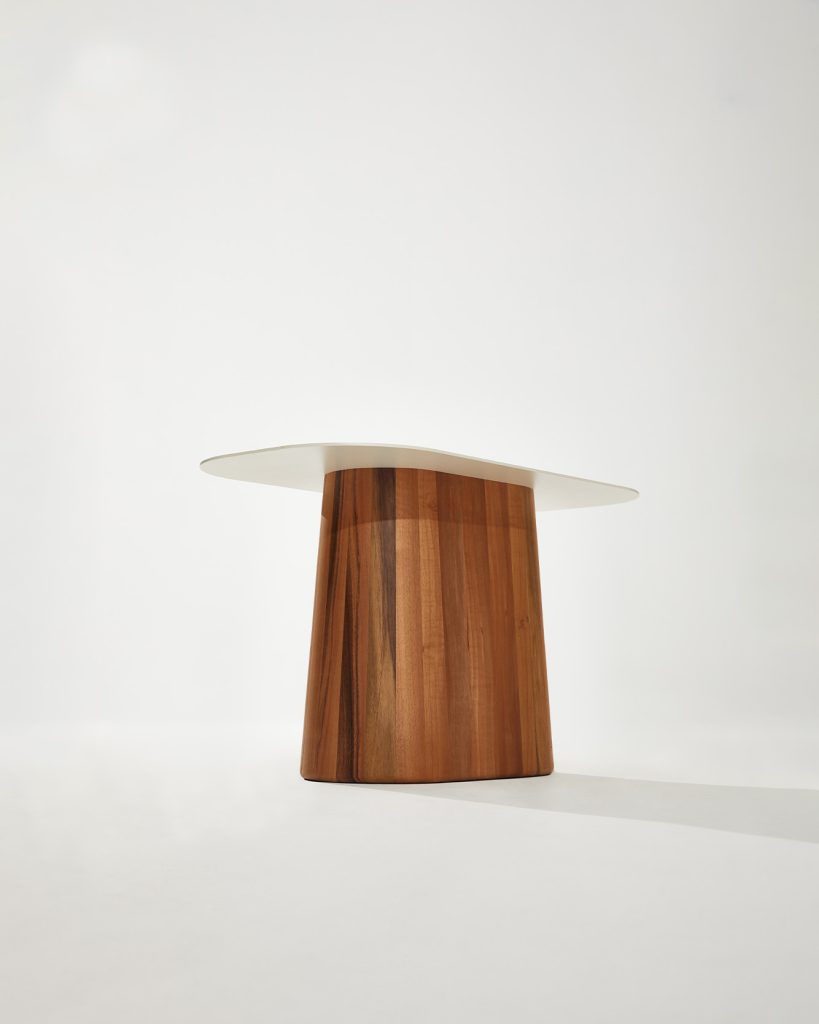 Heilig Objects PONTI Coffee Table Creme White Walnut