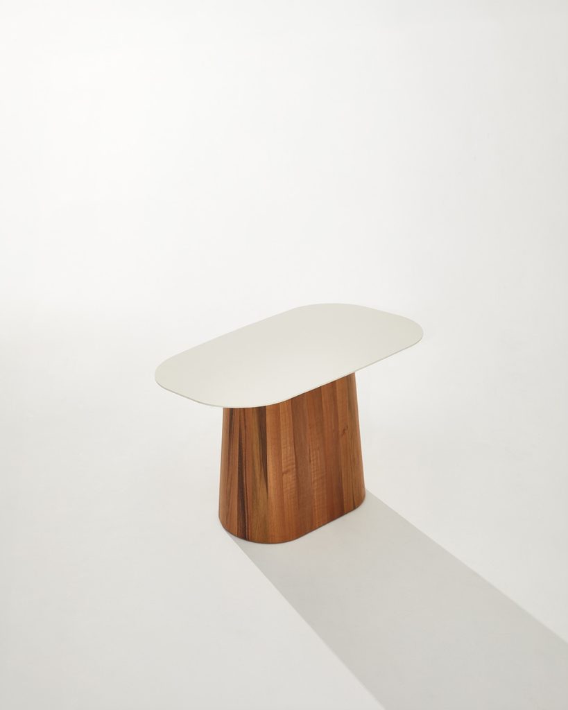 Heilig Objects PONTI Coffee Table Creme White Walnut