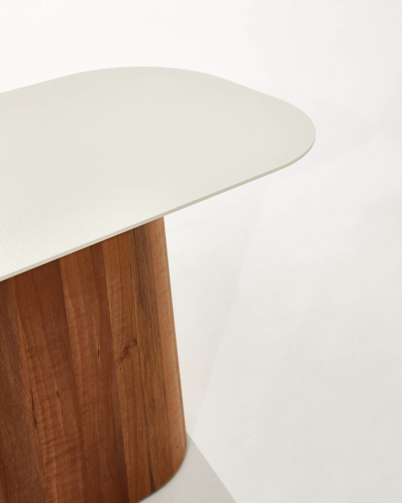 Heilig Objects PONTI Coffee Table Creme White Walnut