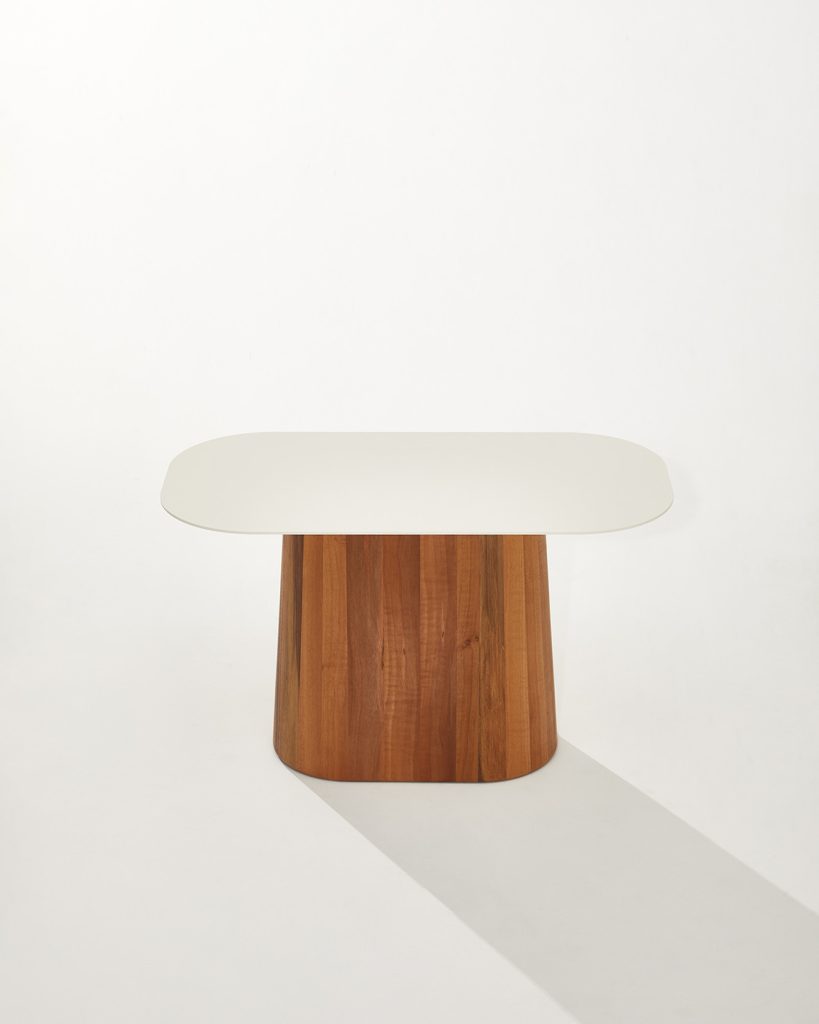 Heilig Objects PONTI Coffee Table Creme White Walnut